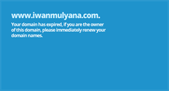 Desktop Screenshot of iwanmulyana.com